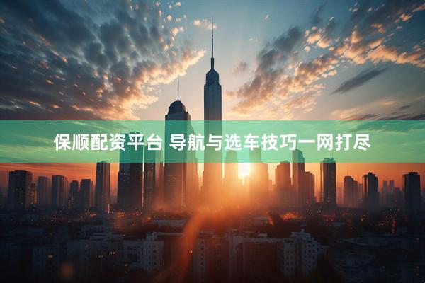保顺配资平台 导航与选车技巧一网打尽