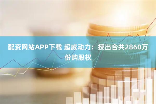 配资网站APP下载 超威动力：授出合共2860万份购股权